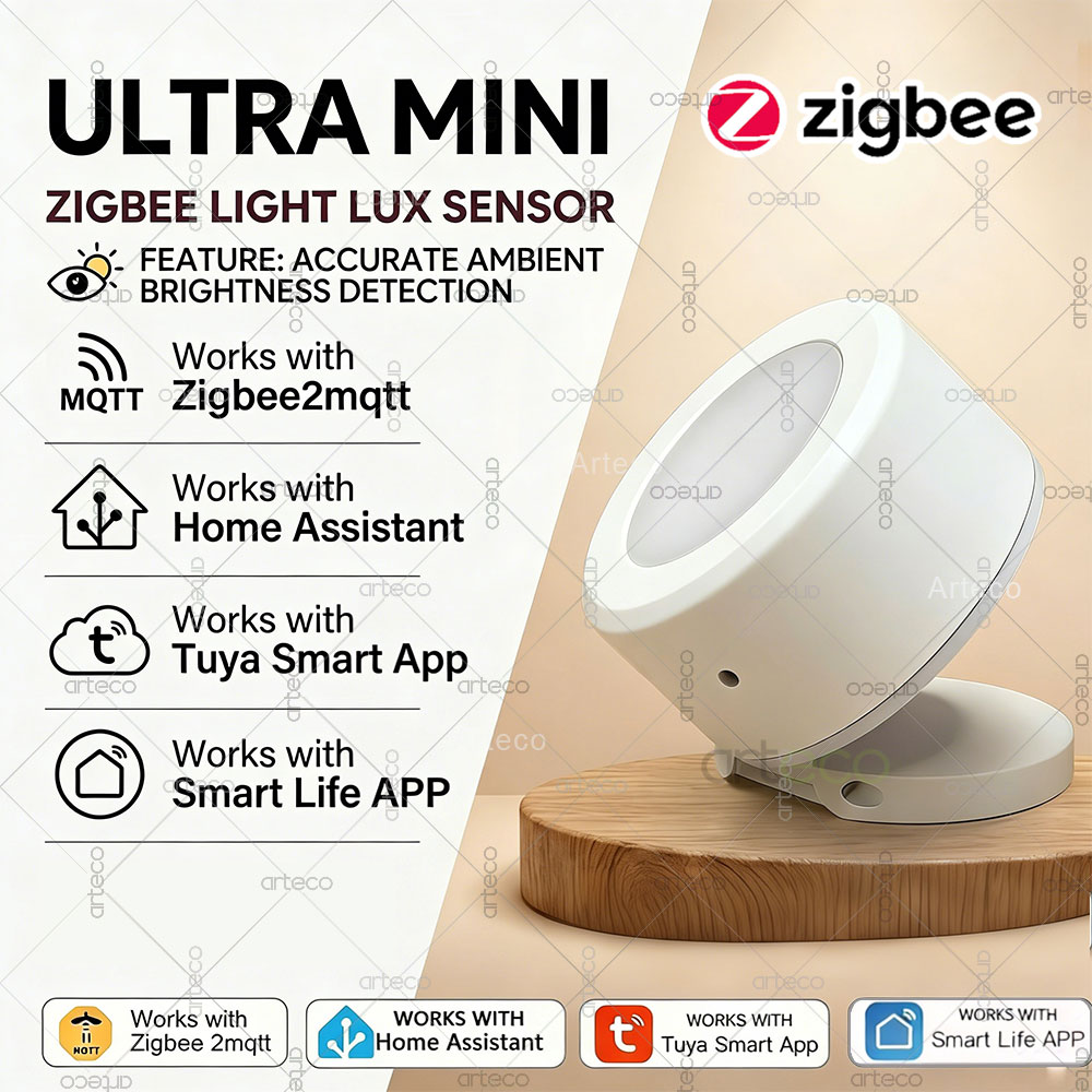 Smart Home Villa - Ultra Mini Zigbee Light Sensor illuminance