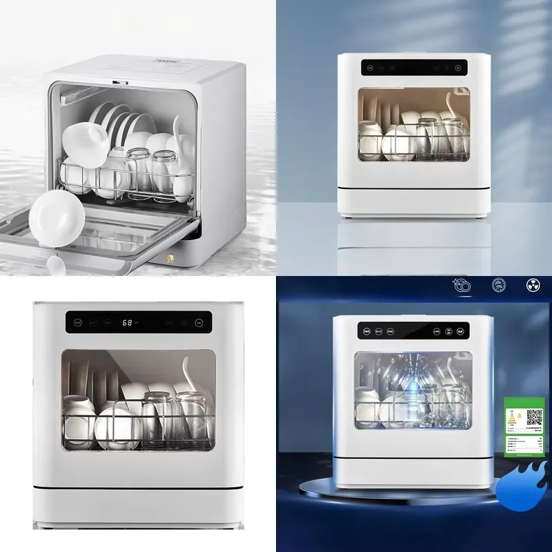 Smart Home Solution - High-speed Smart 4 Sets Portable Dishwasher