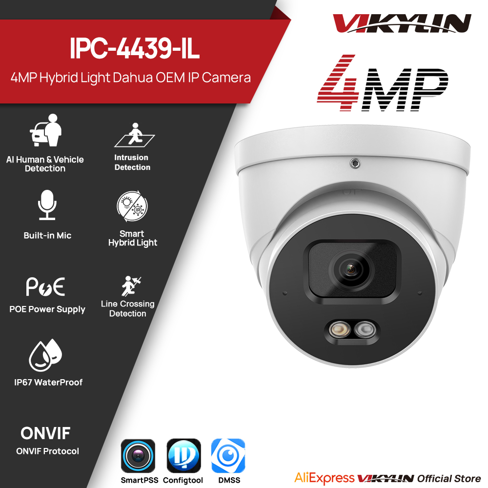 Smart Home X10 - VIKYLIN 4MP IP Security Camera Smart