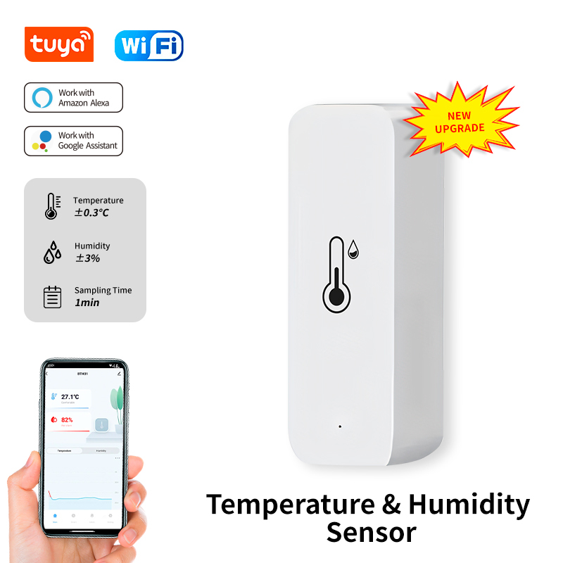 Smart Home Voice Assistant - Tuya WiFi Temperature and Humidity Sensor
