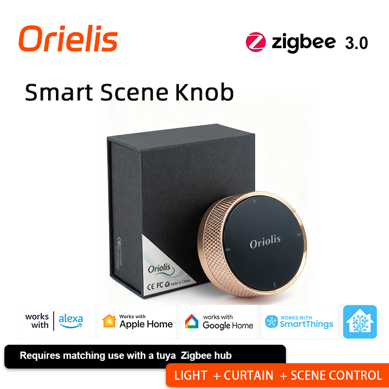 Smart Home Internet - ORIELIS Tuya Zigbee Smart Scene Knob