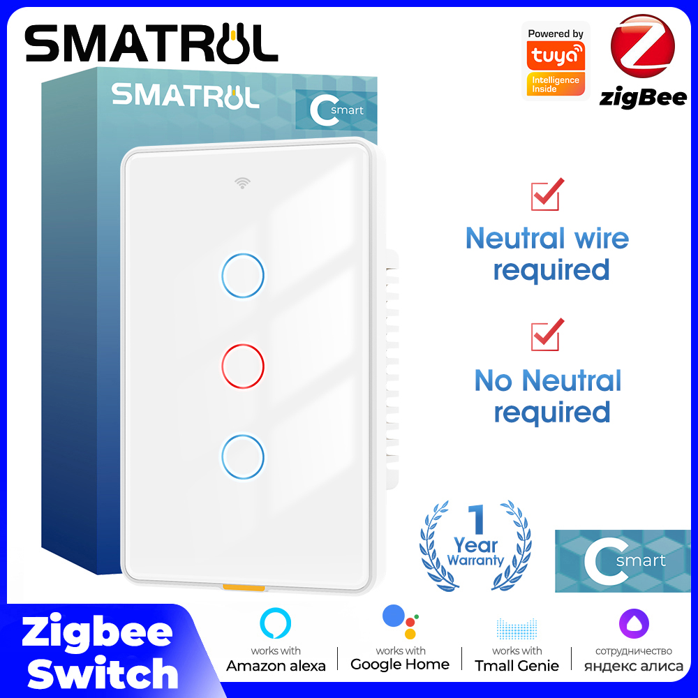 Smart Home Internet - Tuya Zigbee Smart Light Touch Switch