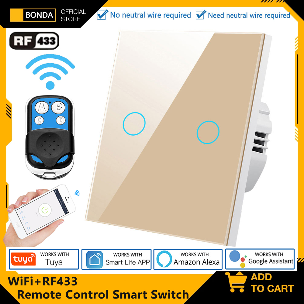 Smart Home For Living - Tuya EU WiFi+RF433 Smart Remote control