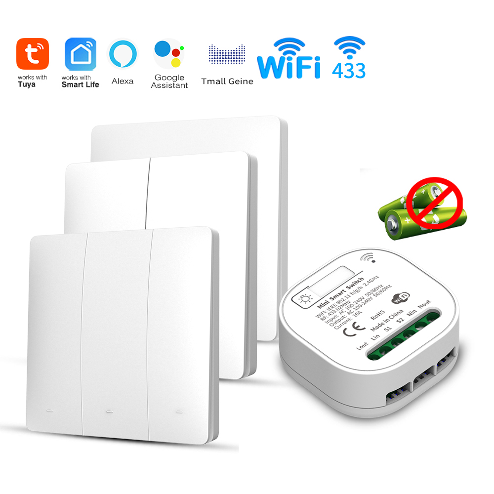 Smart Home For Living - Tuya WiFi Smart Self-Powered Light Switch,Kinetic