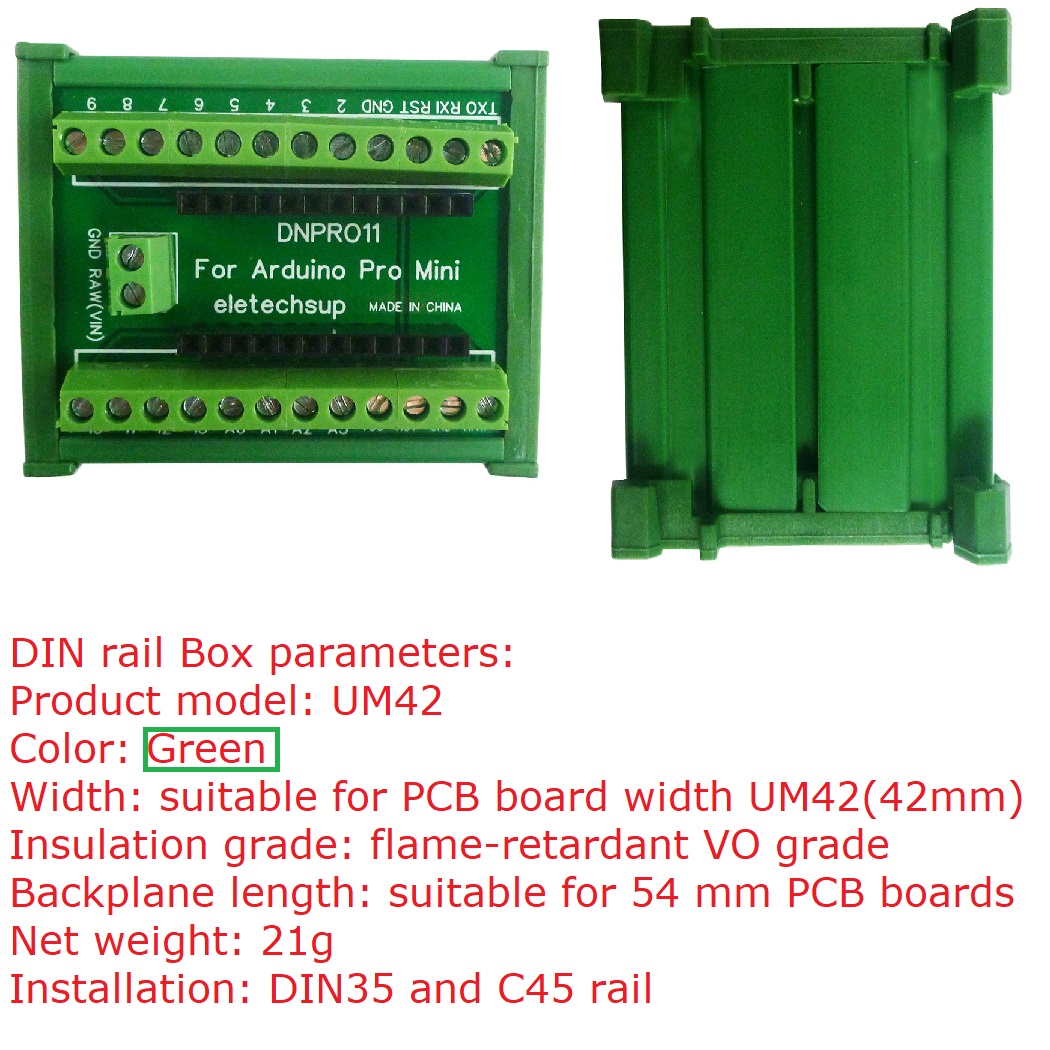 Smart Home With Plc - DIN Rail Mount Terminal Block Adapter