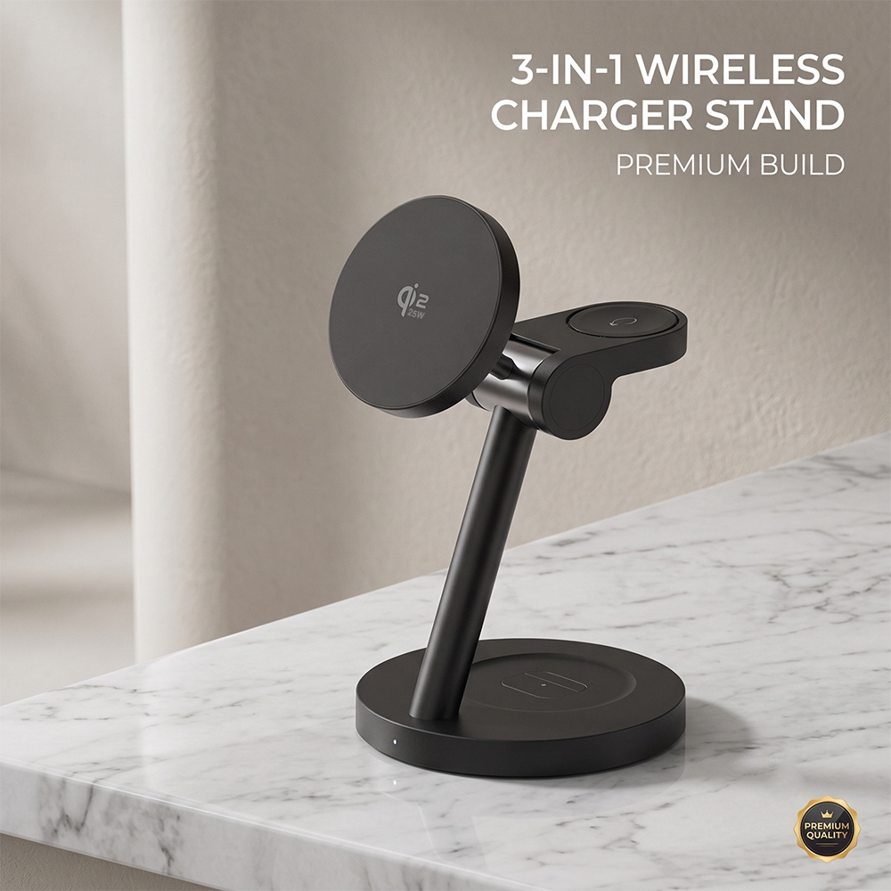 3in1 Qi2.2 25W Fast Wireless C - đánh giá và giá Smart Home Iot