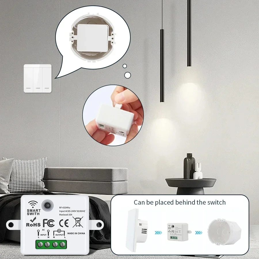 RF 433MHz Wireless Remote Cont - đánh giá và giá Smart Home Internet