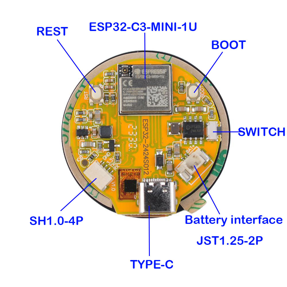 ESP32 Display 1.28 inch ESP32- - đánh giá và giá Smart Home Iot