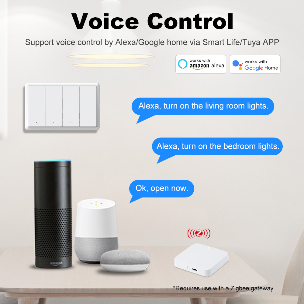 Manhot Smart zigbee Switch No  - đánh giá và giá Smart Home Button