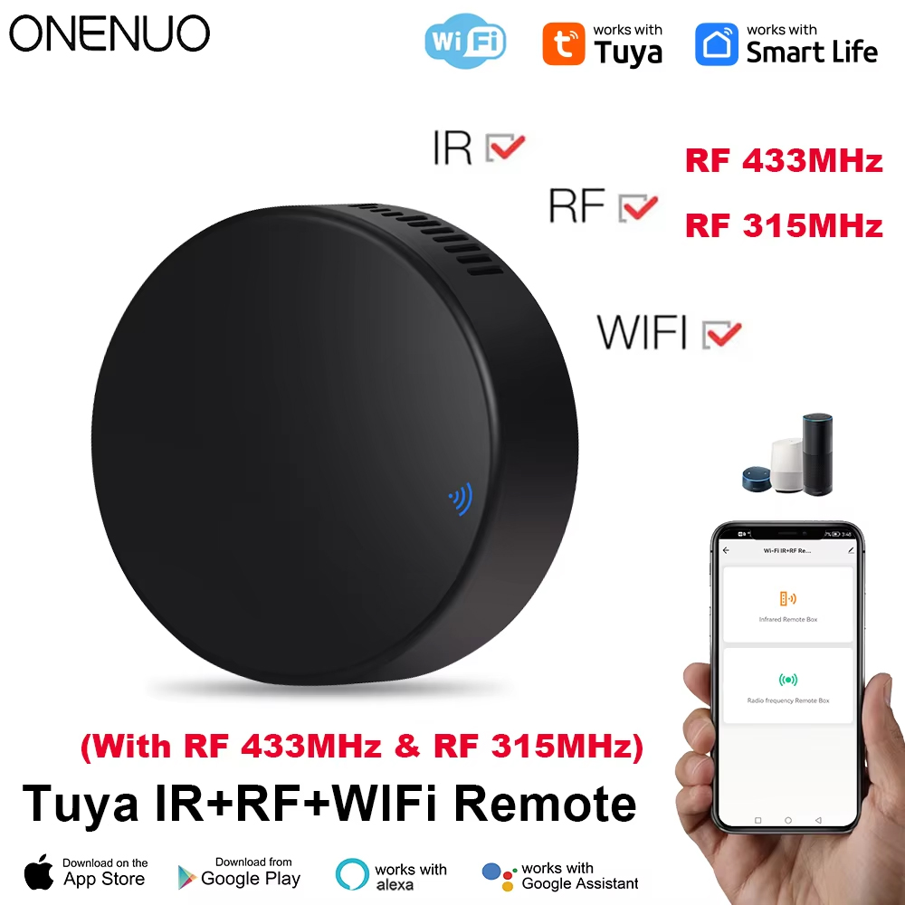 Tuya WiFi RF IR Remote Control - đánh giá và giá Smart Home Voice Assistant