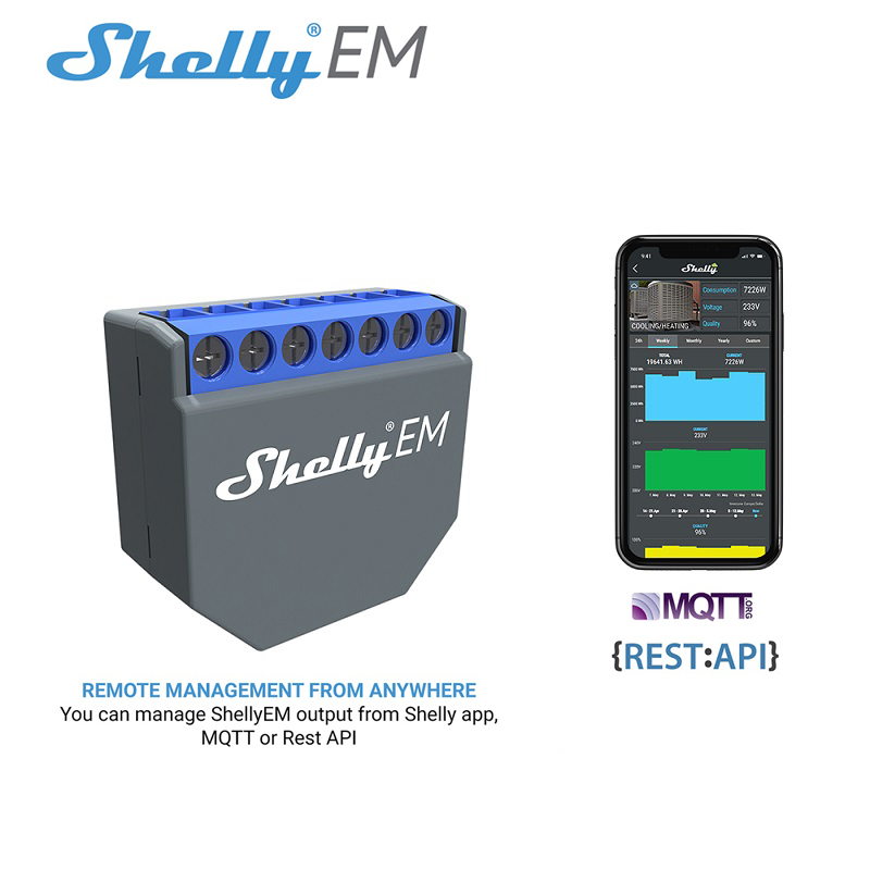 SHELLY EM Wifi Smart Life Cont - đánh giá và giá Smart Home Alexa