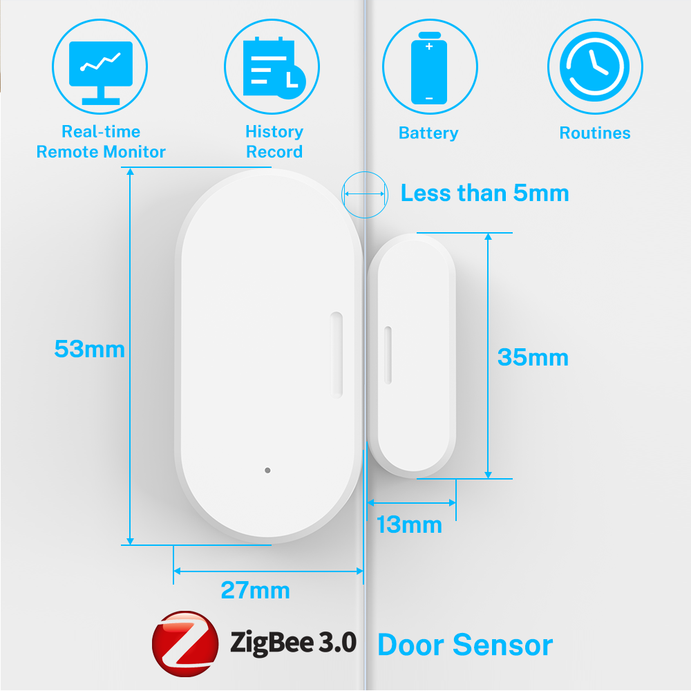 Zigbee Door Window Sensor UZ-5 - đánh giá và giá Smart Home For Windows