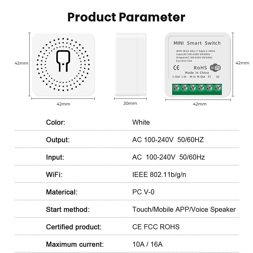 Mini 16A WiFi Switch Smart Lif - đánh giá và giá Smart Home Villa