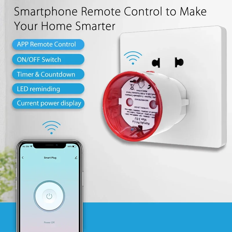 Tuya WiFi Smart Plug Socket EU - đánh giá và giá Smart Home Voice Assistant