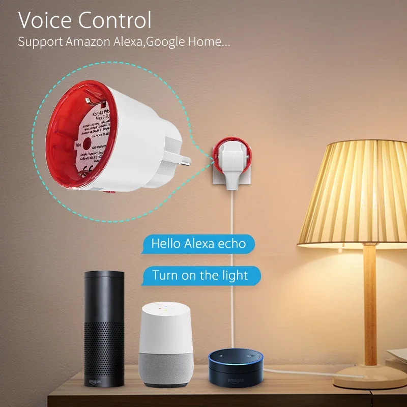 Tuya WiFi Smart Plug Socket EU - đánh giá và giá Smart Home Voice Assistant