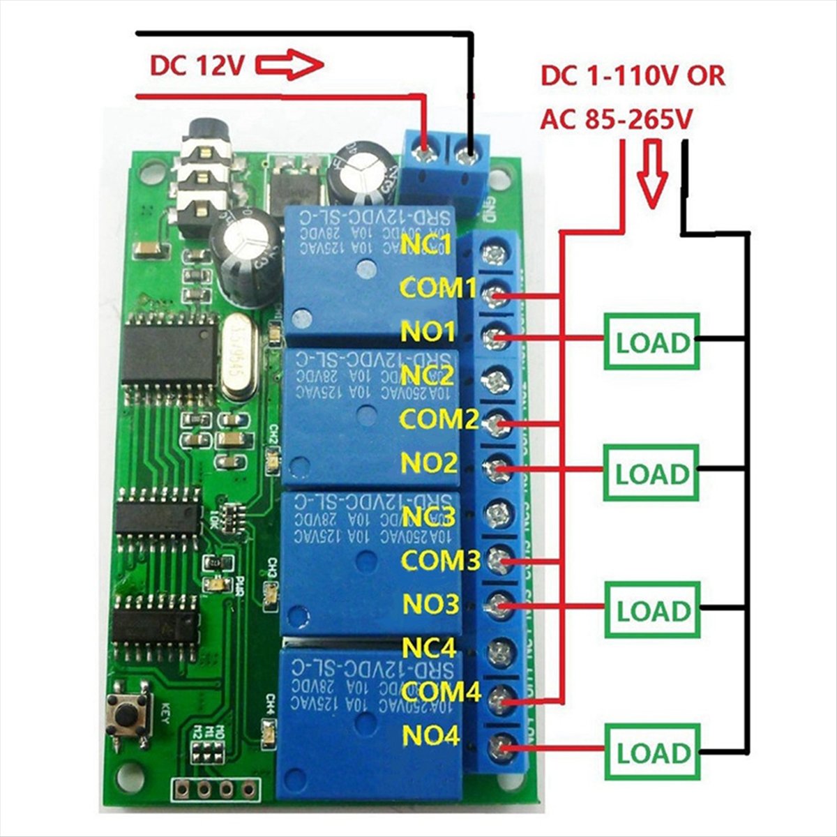 4 Channel Relay DTMF Tone Sign - đánh giá và giá Smart Home With Plc