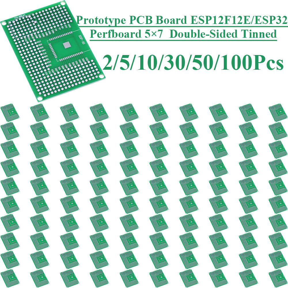 2~100Pcs 5X7 Double Sided Tin  - đánh giá và giá Smart Home Esp8266