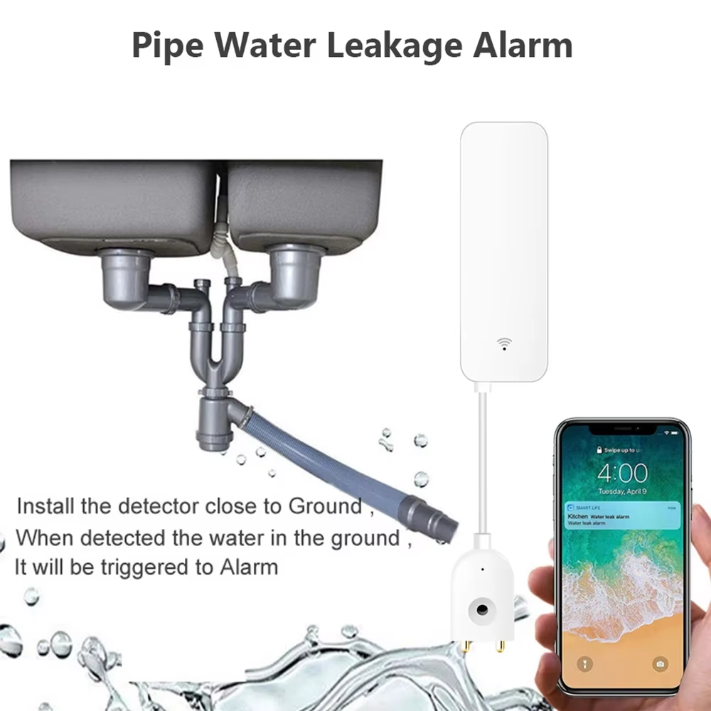 ZigBee WiFi Water Leak Sensor  - đánh giá và giá Smart Home Networking