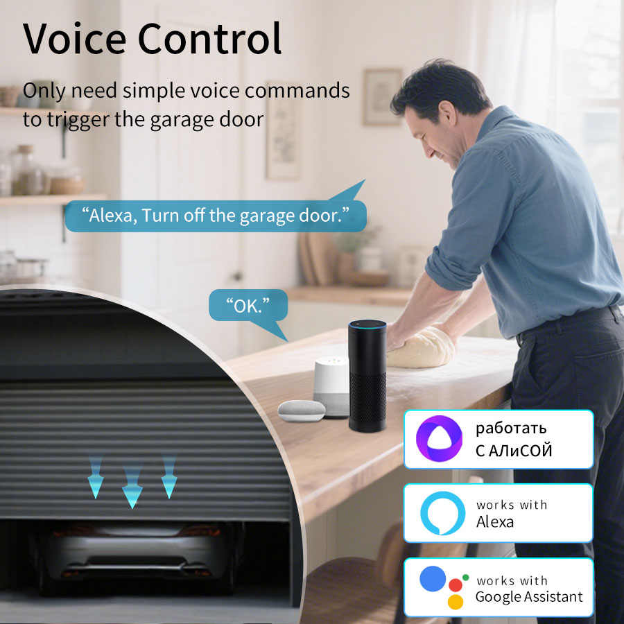 Tuya Smart WiFi or Zigbee Gara - đánh giá và giá Smart Home Voice Assistant