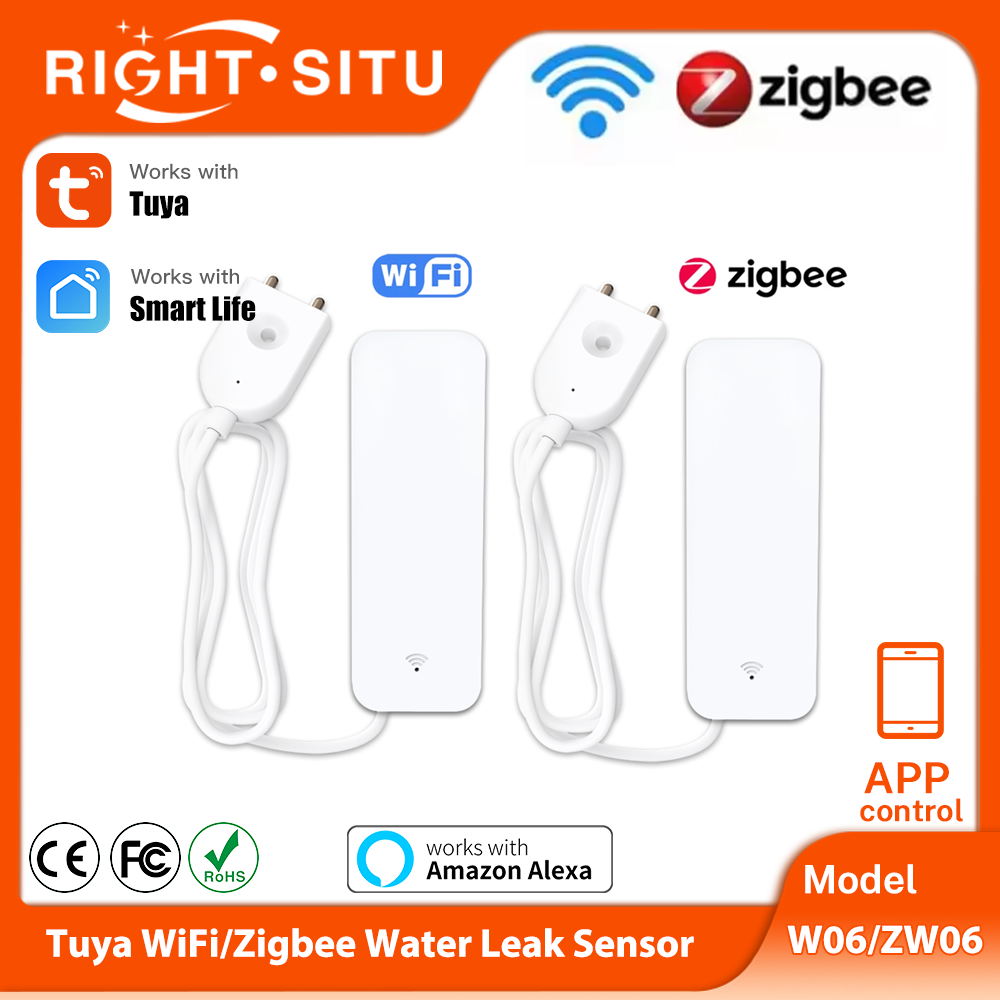 Tuya WiFi Zigbee Water Sensor  - đánh giá và giá Smart Home Features