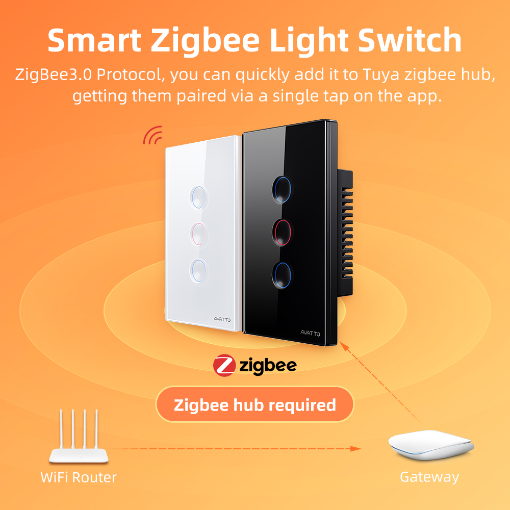 AVATTO 1/2/3/4 Gang ZigBee Sma - đánh giá và giá Smart Home For Living