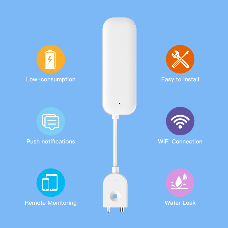 Tuya WiFi ZigBee Water Sensor  - đánh giá và giá Smart Home Iot