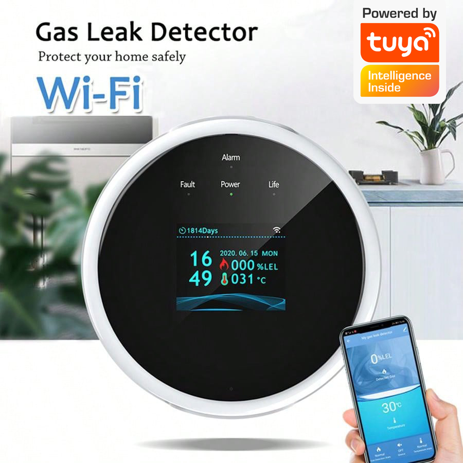 2.4G WiFi Gas Alarm Sensor Com - đánh giá và giá Smart Home Networking