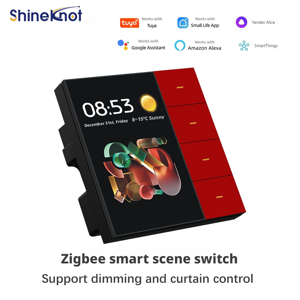 Shineknot Tuya 3.5-Inch Screen - đánh giá và giá Smart Home Button