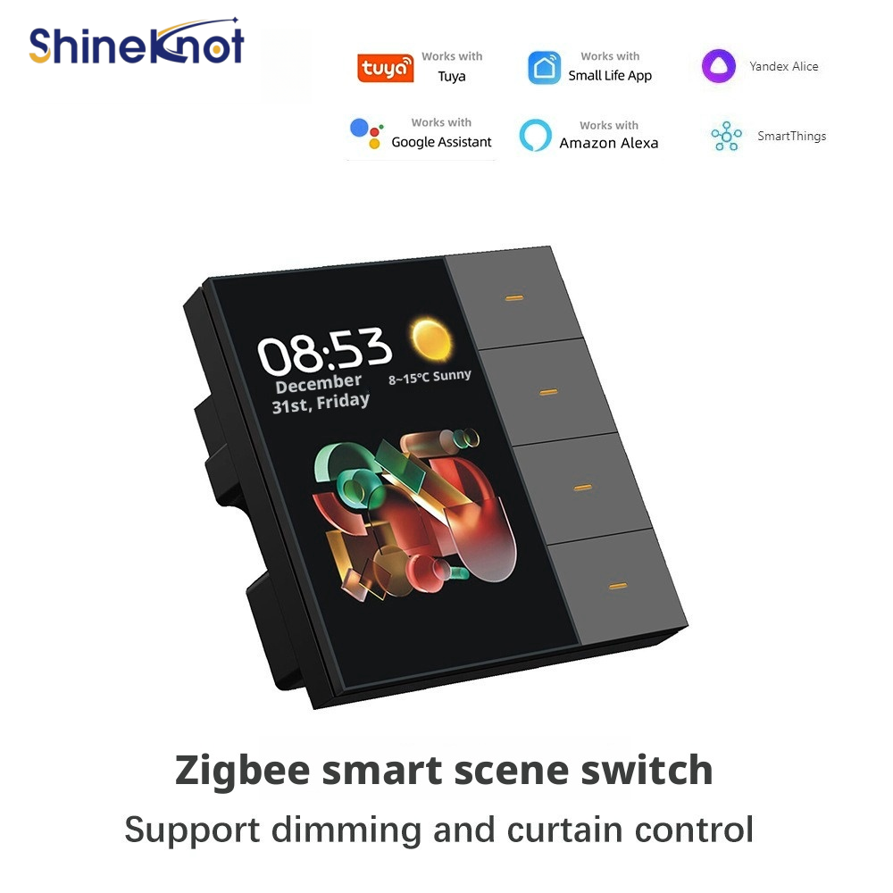 Shineknot Tuya 3.5-Inch Screen - đánh giá và giá Smart Home Button