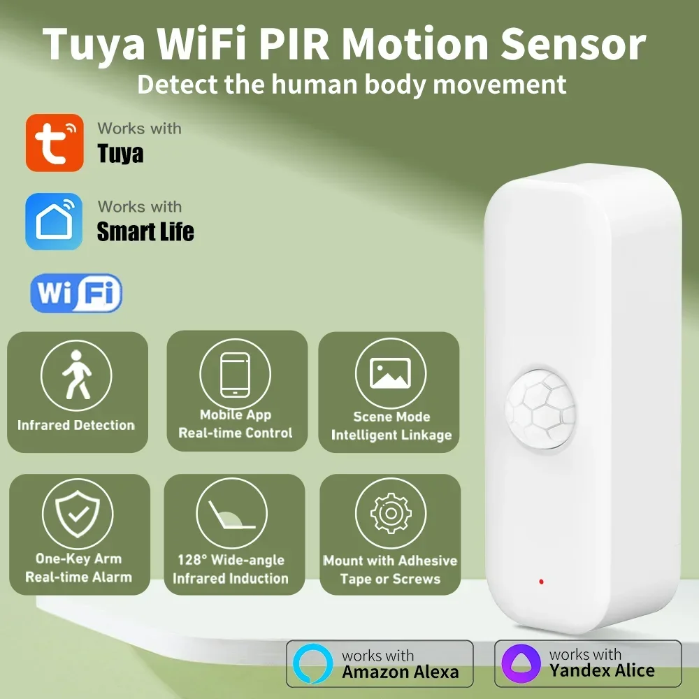 Tuya WiFI Motion Sensor PIR Sm - đánh giá và giá Smart Home For Living